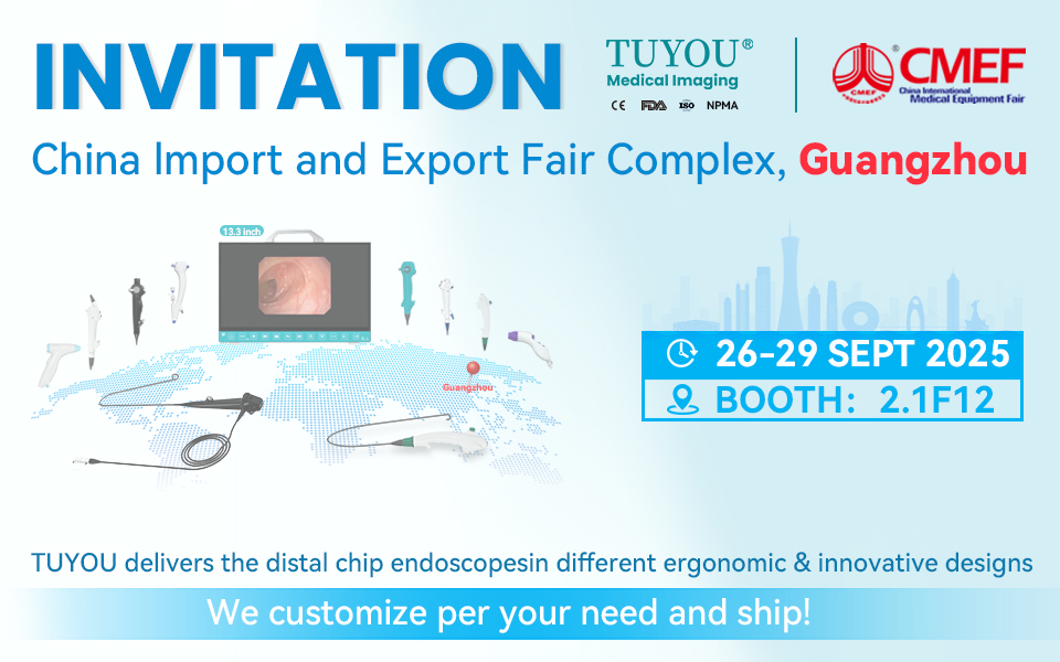 Ultime notizie aziendali su 【CMEF 2025 Guangzhou Exhibition】TUYOU® Rivoluzione della telecamera per endoscopia 360°