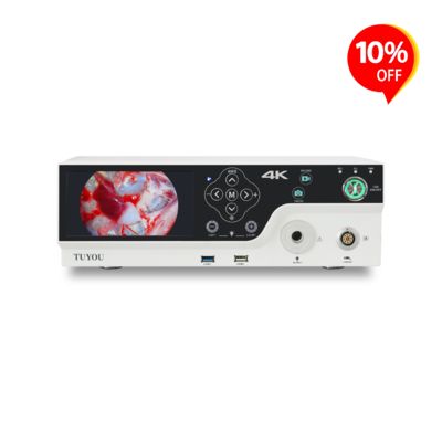 comprare 100W Effective Optical Power 400W LUX Illuminance 5800-6500k Color Temperature Medical Endoscope Camera System for Laparoscopy ENT Urology Surgery fabbricazione online