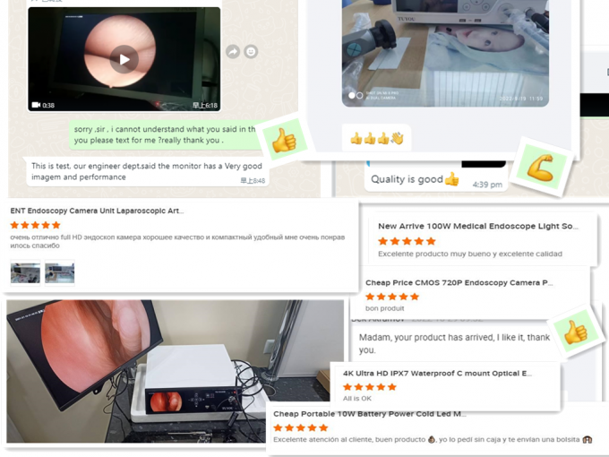 Full HD Endoscope Camera medica 100W Fonte di luce per ENT Urologia Ginecologia Oftalmologia 3