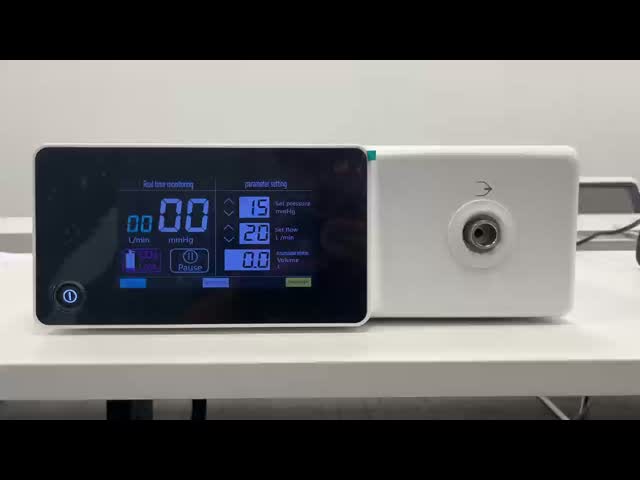 Insufflatore CO2 Diretto di Fabbrica con Riscaldamento Integrato e Flusso Elevato 40L/min per Chirurgia Laparoscopica con Schermo Touch a Colori da 7 Pollici
